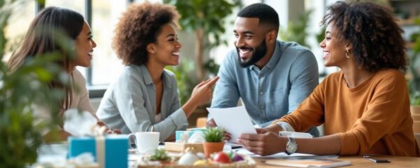 salariés discutant autour d'une table